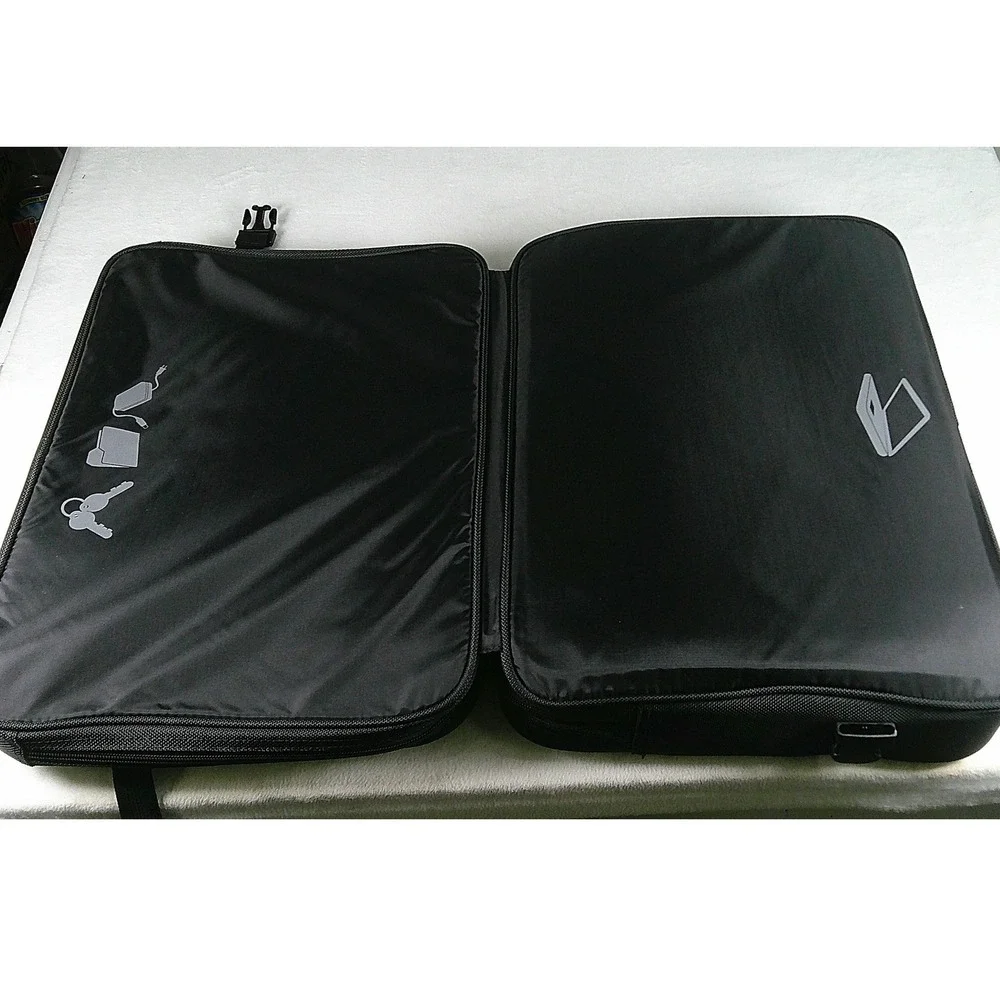Targus Black Ballistic Nylon Laptop‎ Briefcase Messenger Bag Office Travel Case